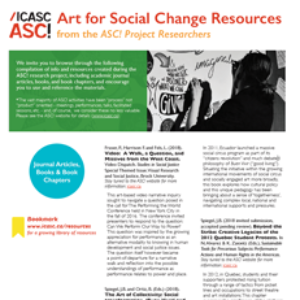 Art for Social Change Resources from ASC! Project Researchers